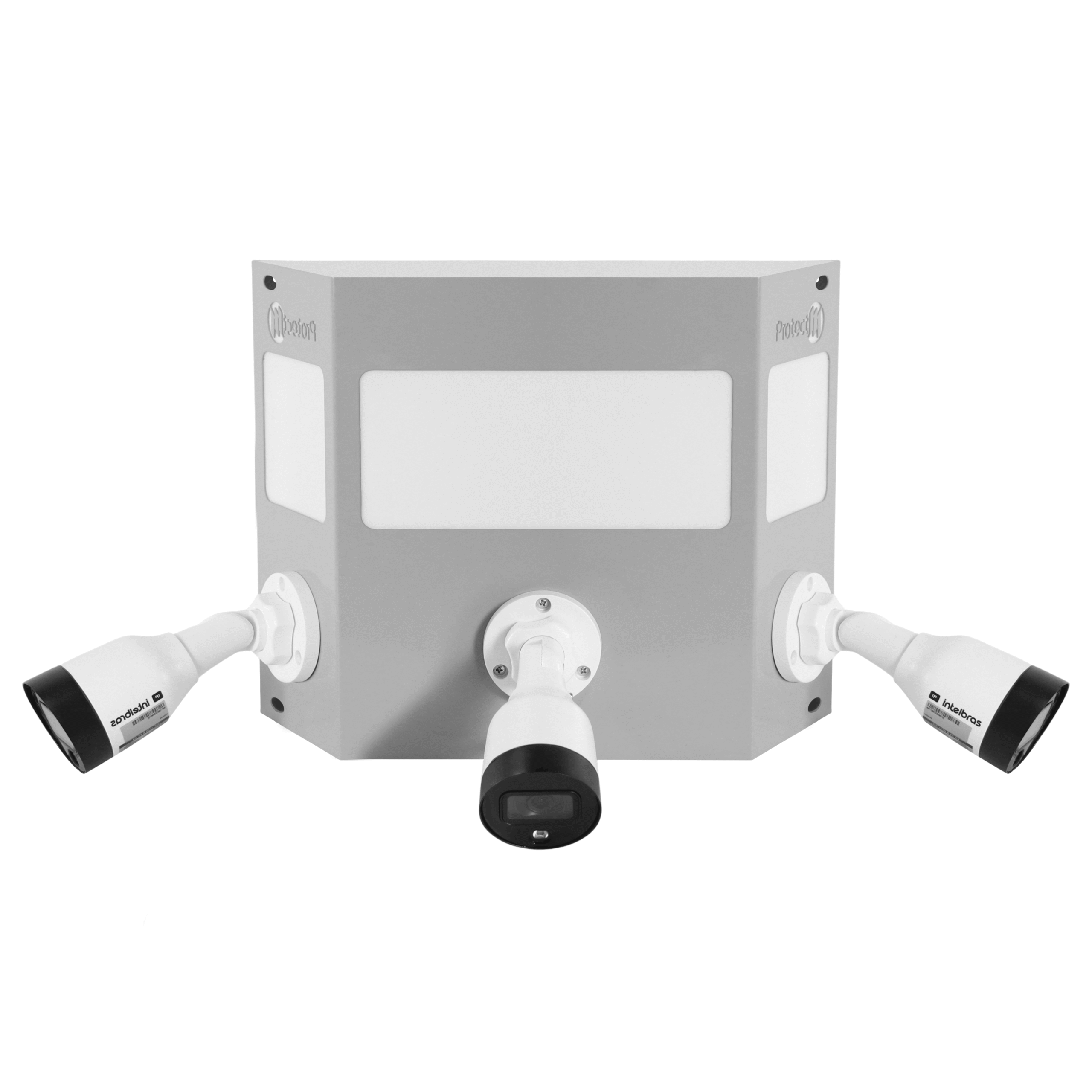 SafeSpot G ProtectM: totem de monitoramento de parede com 3 câmeras e maior área para adesivo